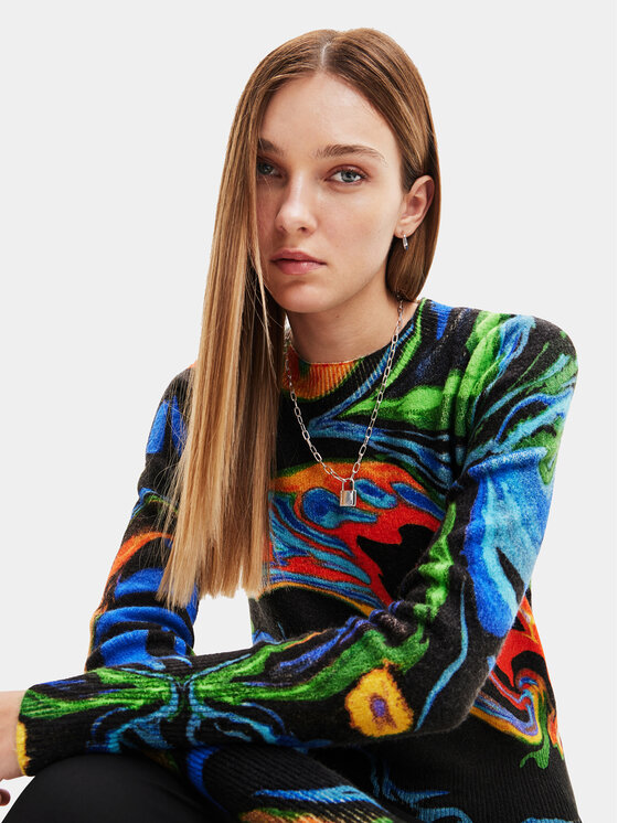 Desigual Desigual Pullover 23WWJF12 Bunt Regular Fit