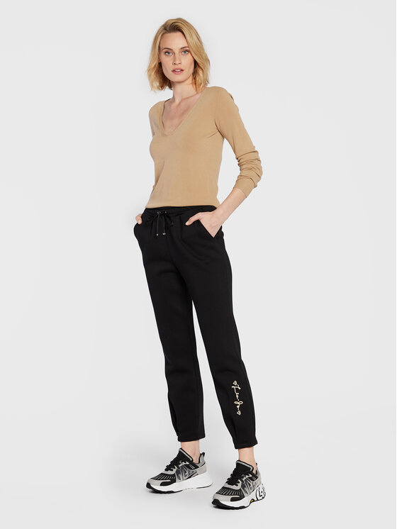 Pantaloni da tuta TF2262 F0906 Nero Relaxed Fit