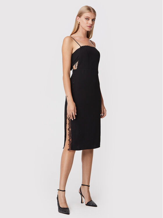 PINKO Pinko Φόρεμα κοκτέιλ Adonella 1G1848 V0B0 Μαύρο Regular Fit