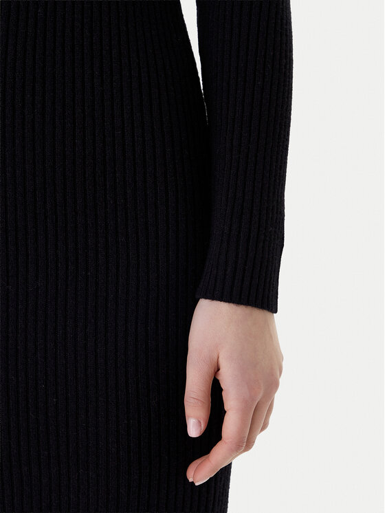 ONLY ONLY Плетена рокля Nellie 15363533 Черен Regular Fit