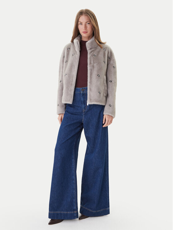ViCOLO ViCOLO Blană TF0047 Gri Regular Fit