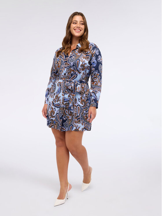 Fiorella Rubino Fiorella Rubino Vestito da giorno 7050T001725N0R4 Blu A-Line Fit