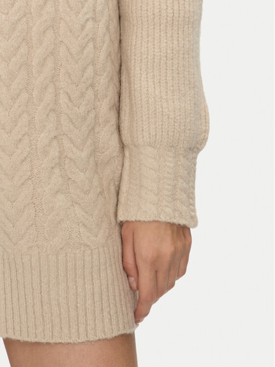 Brave Soul Brave Soul Úpletové šaty LKD-162VIRGOA Šedá Regular Fit