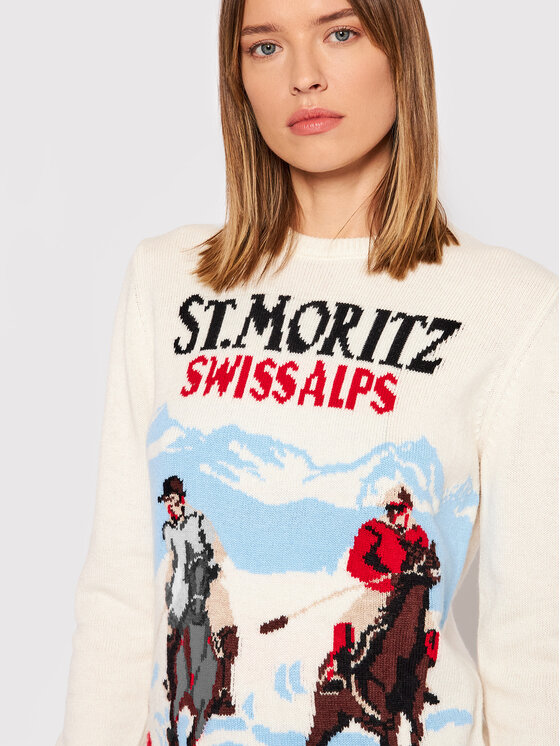 MC2 Saint Barth MC2 Saint Barth Pulover New Queen C QUE0018 STPH10 Bež Regular Fit