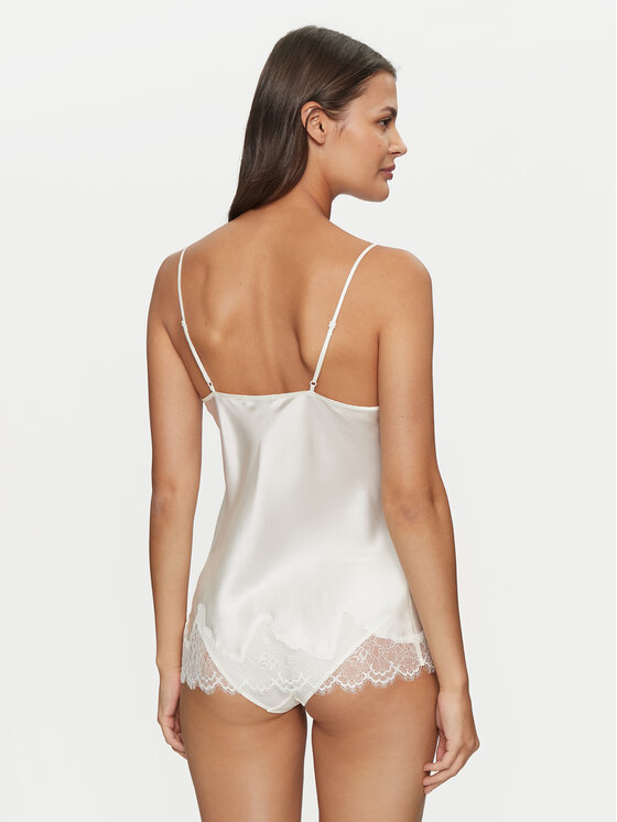 Simone Pérèle Simone Pérèle Pyžamový top Nocturne 17F900 Écru Comfort Fit