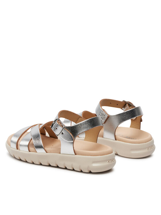 Geox Geox Sandale J Sandal Soleima Gir J45GSA 000CF C1007 M Srebrna