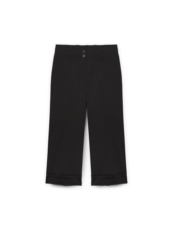 Fiorella Rubino Fiorella Rubino Pantaloni di tessuto P139L002111N033 Nero Cropp Fit