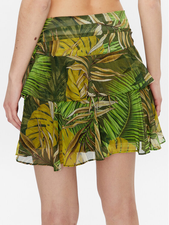 Guess Guess Minigonna Gilda W3GD63 WDW52 Verde Regular Fit