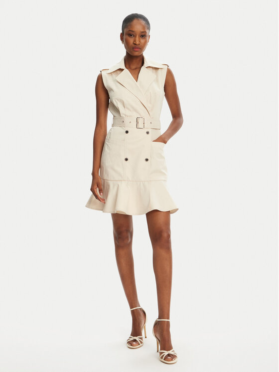 Morgan Morgan Rochie de zi 251-ROAD Bej Regular Fit
