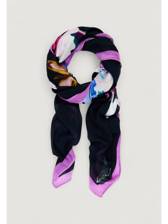 Desigual Desigual Μαντήλι FOU_FLORAL GARDEN Μαύρο