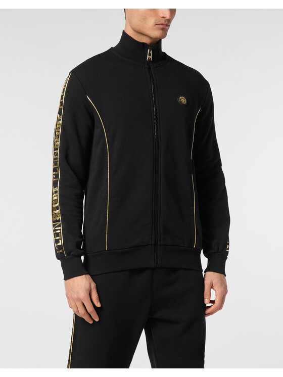 Plein Sport Plein Sport Μπλούζα PAEC MJB3607 STE001N Μαύρο Regular Fit