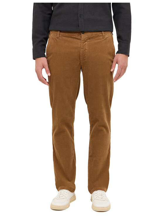 Mustang Mustang Jeansy Style Tramper Chino Brązowy Straight Fit