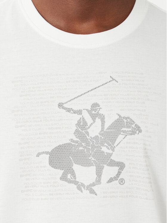 Beverly Hills Polo Club Beverly Hills Polo Club T-särk M1623-HR Valge Regular Fit