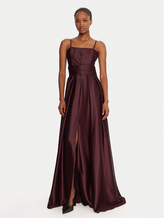 Rinascimento Rinascimento Abendkleid CFC0020046002 Dunkelrot Slim Fit