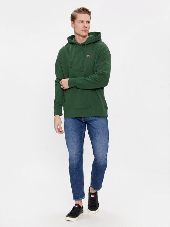 Tommy Jeans Tommy Jeans Jopa DM0DM16369 Zelena Relaxed Fit