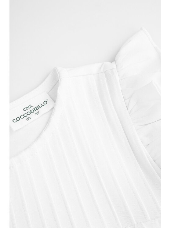 Coccodrillo Coccodrillo T-Shirt ZC5143105AGK-001 Biały Regular Fit