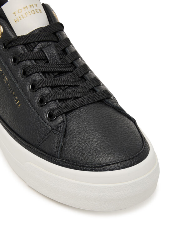 Tommy Hilfiger Tommy Hilfiger Tossud Th Foxing Platform Leather FW0FW09018 Must