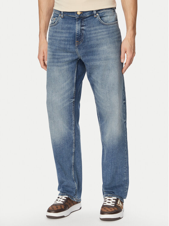 Guess Guess Jeansy M6GA82 D0776 Modrá Relaxed Fit
