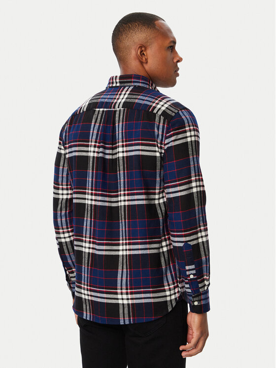 Tommy Hilfiger Tommy Hilfiger Košile Hero Flannel MW0MW44592 Tmavomodrá Regular Fit