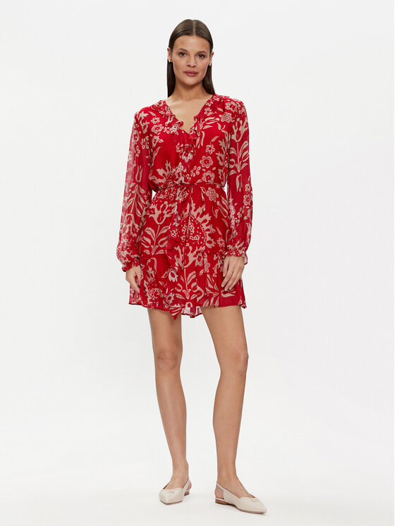Liu Jo Liu Jo Sukienka codzienna MA4261 T2559 Czerwony Regular Fit