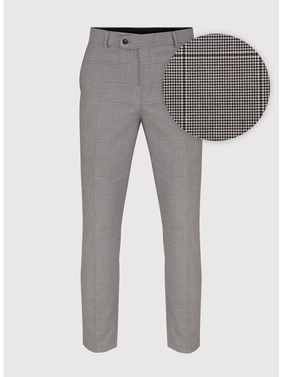 Pako Lorente Pako Lorente Spodnie garniturowe P23SF-6G-029 Brązowy Slim Fit