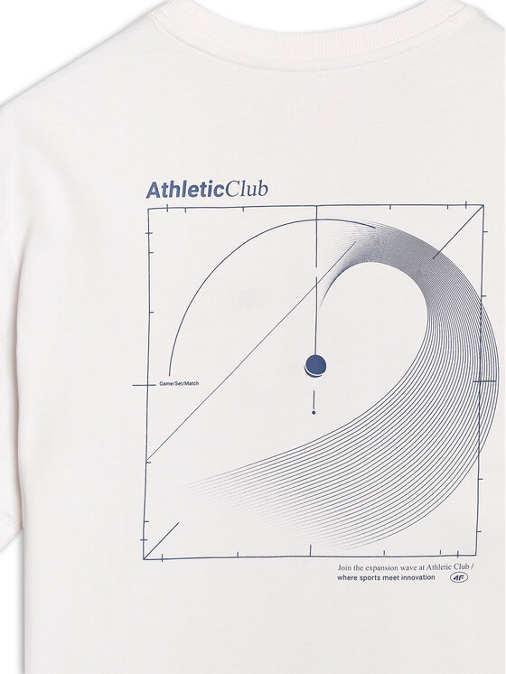 4F 4F T-Shirt MIDSHOP TEXTILE Biały Regular Fit