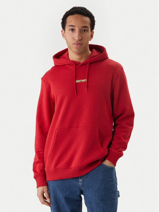 Element Element Felpa Lowcase Bp Po ELYSF00296 Rosso Regular Fit