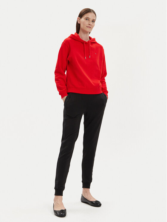 Tommy Hilfiger Tommy Hilfiger Bluza Flag WW0WW41245 Czerwony Relaxed Fit