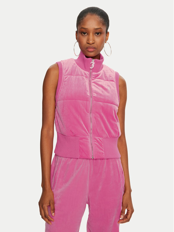 Juicy Couture Juicy Couture Vestă Thunder JCOGL224555 Roz Slim Fit