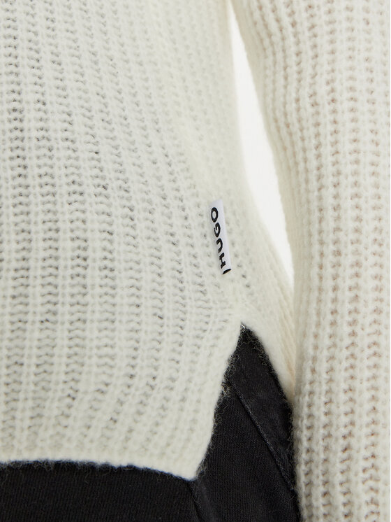 HUGO Hugo Pullover 50529354 Écru Relaxed Fit