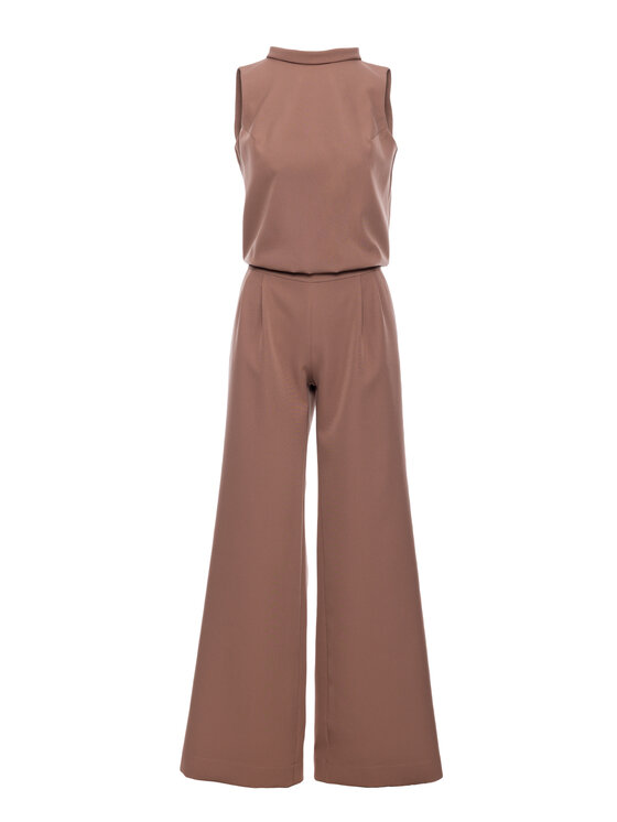 Made of Emotion Made of Emotion Kombinezon M382 Brązowy Wide Leg