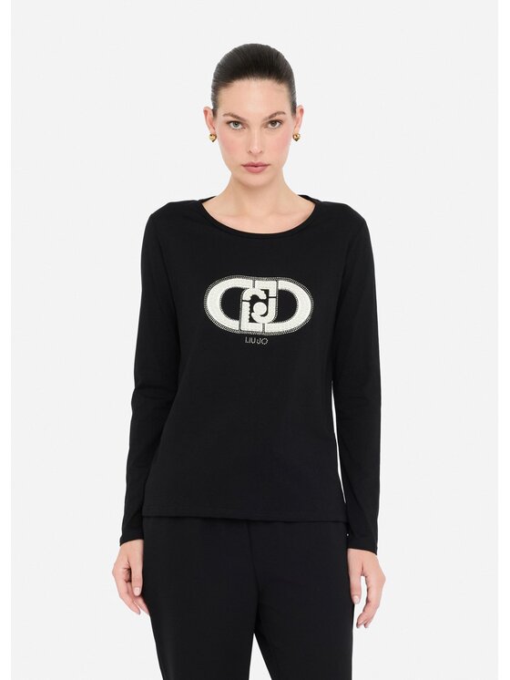 Liu Jo Liu Jo T-Shirt TF5299JS923N9785 Czarny Regular Fit