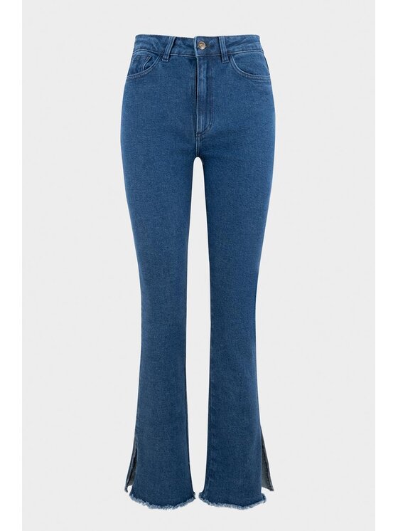 BENU BENU Spodnie skórzane Skórzane Brązowy Custom Slim Fit