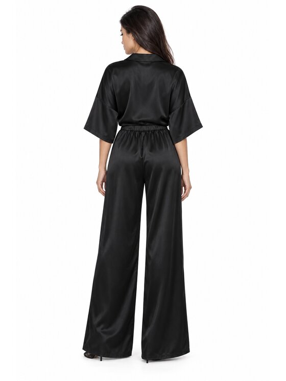 Agatha Studio Agatha Studio Komplet bluzka i spodnie A26ZS-KC-K03 Czarny Regular Fit