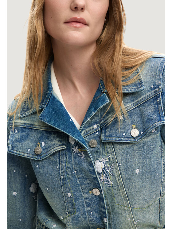 Desigual Desigual Kurtka zimowa CHAQ_PONY Niebieski Casual Fit