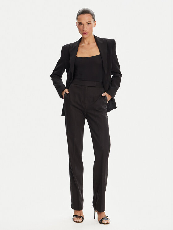 Morgan Morgan Pantaloni di tessuto 242-PFIBY.F Nero Regular Fit