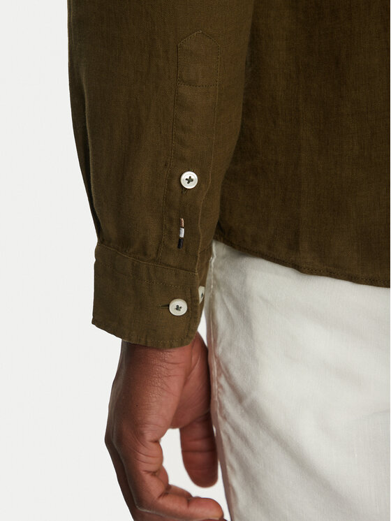 BOSS BOSS Cămașă 50520283 Verde Slim Fit
