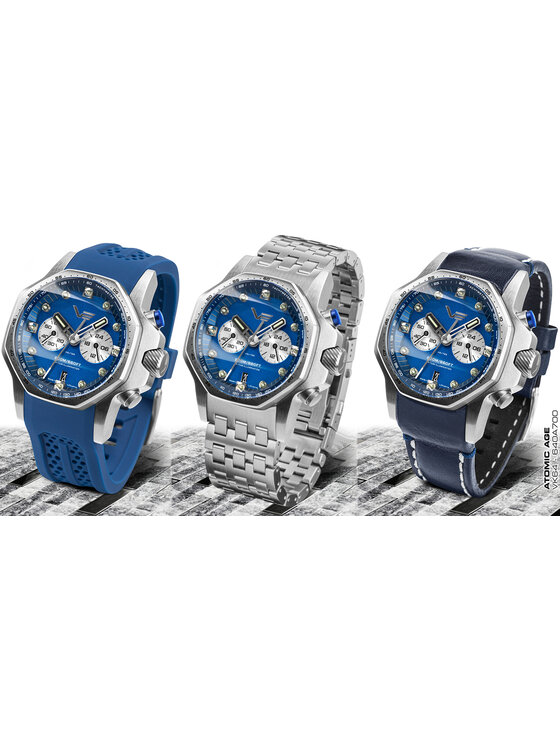 Vostok Europe Vostok Europe Zegarek VK64-640A700B Srebrny