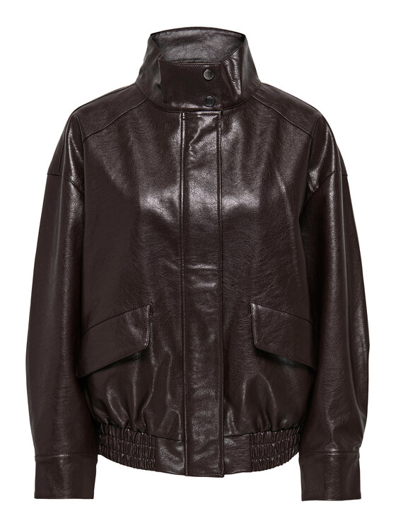 ONLY ONLY Ādas imitācijas jaka Julia 15373024 Brūns Loose Fit