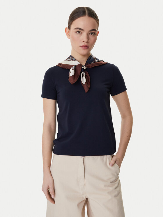 Weekend Max Mara Weekend Max Mara Тишърт Multib 2615971021 Тъмносин Regular Fit