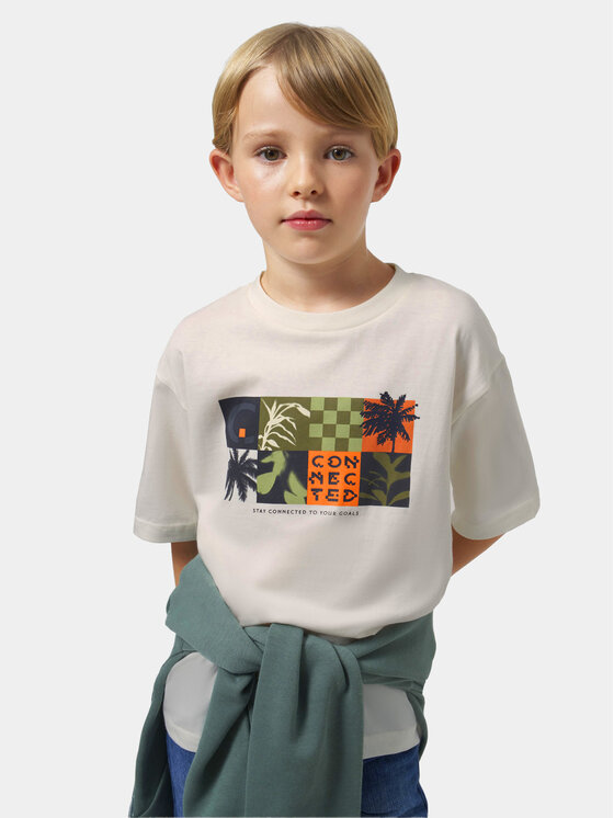 Mayoral Tricou 6038 Alb Regular Fit
