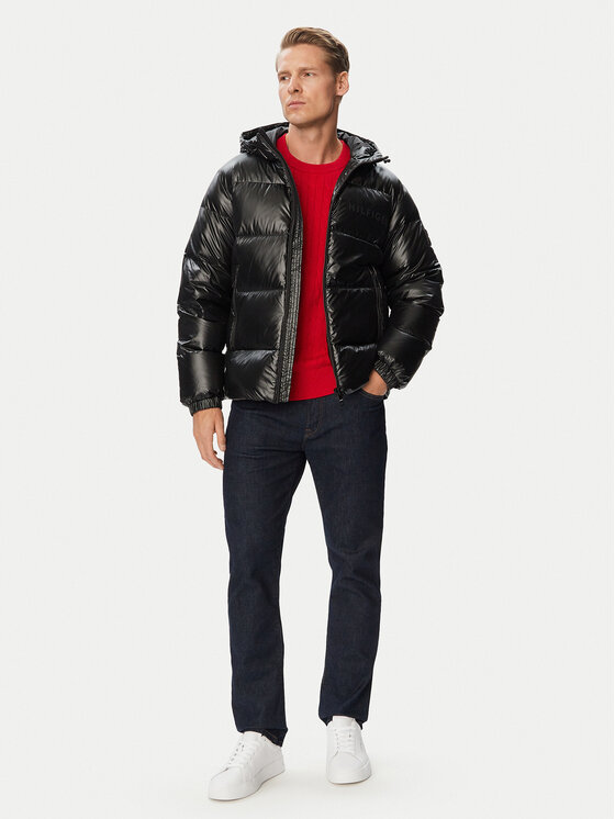 Tommy Hilfiger Tommy Hilfiger Dūnu jaka MW0MW45304 Melns Regular Fit