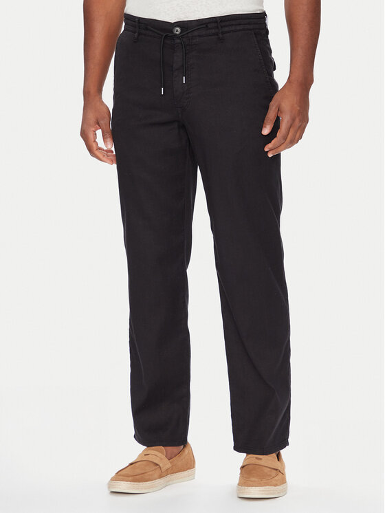 Baldessarini Baldessarini Kalhoty z materiálu B1 16849.2266 Černá Regular Fit