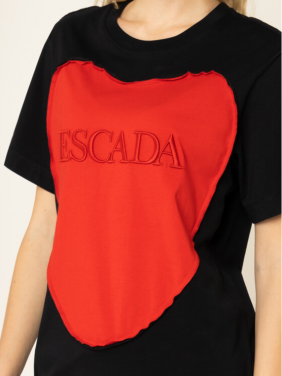 Escada Sport Escada Sport Тишърт RITA ORA Eherz 5032171 Черен Regular Fit