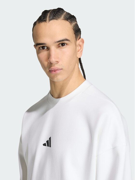 adidas adidas Bluza 165198 Biały Loose Fit
