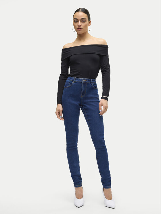 Vero Moda Vero Moda Jeans hlače Elly 10310613 Mornarsko modra Skinny Fit