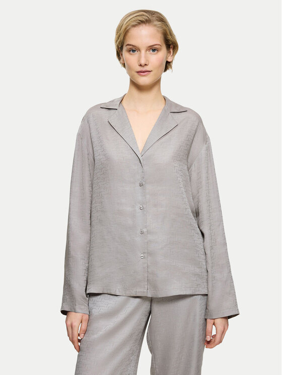 Triumph Maglietta del pigiama Silky Sensuality 10221063 Grigio Relaxed Fit, taglia : 46