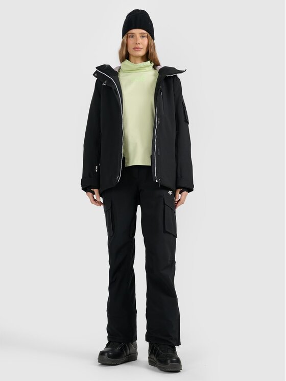 4F 4F Pantaloni da snowboard 4FWAW25TFTRF1220-20S Nero Regular Fit