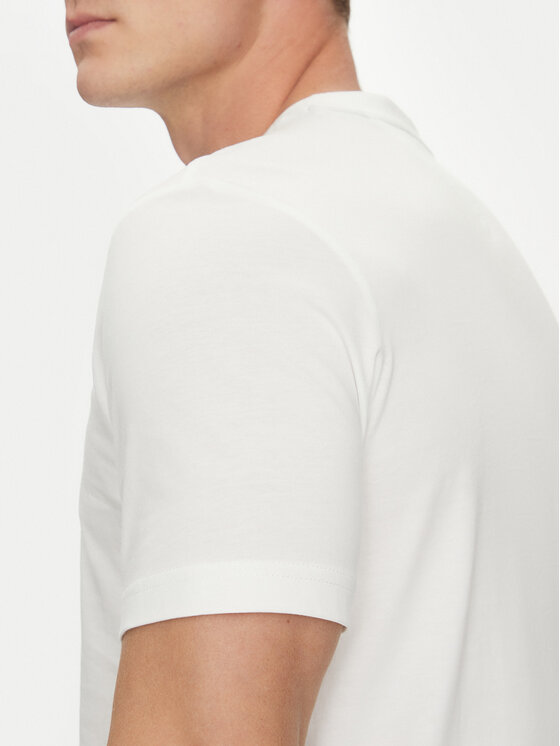Tommy Hilfiger Tommy Hilfiger T-Shirt Stack MW0MW38622 Biały Regular Fit