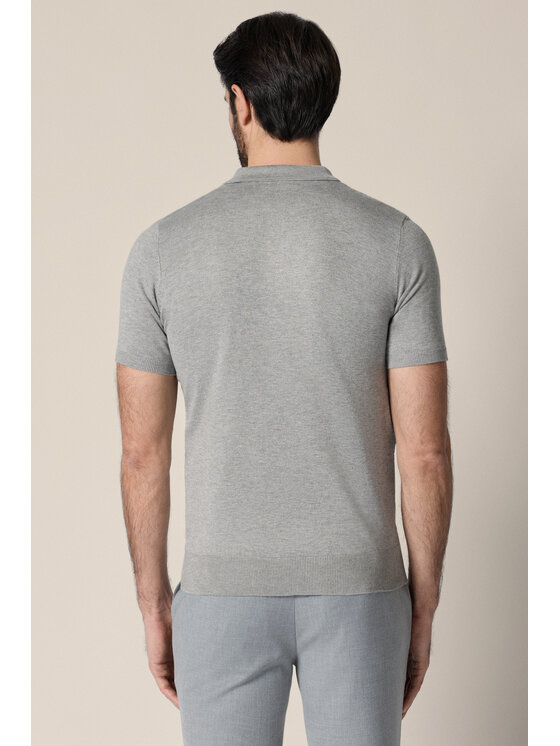 Lancerto Lancerto Polo Claudio PO073126000002 Szary Regular Fit